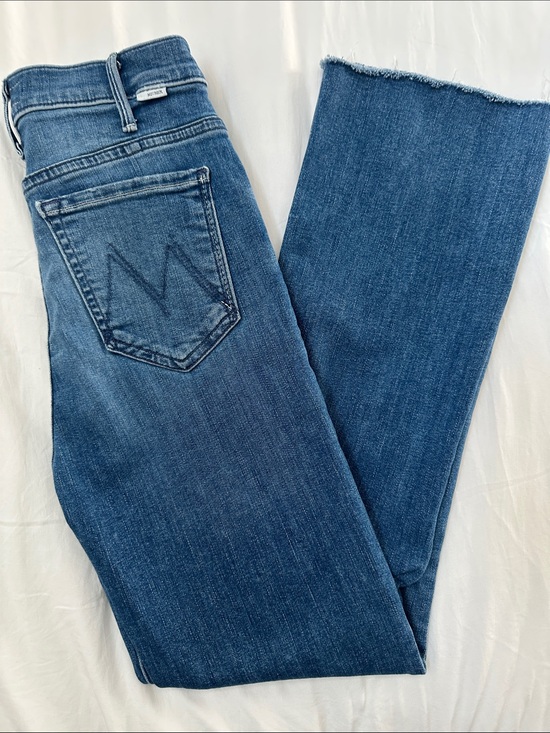 MOTHER Denim - MOTHER Straight Leg Ankle Jeans in Medium Blue Wash